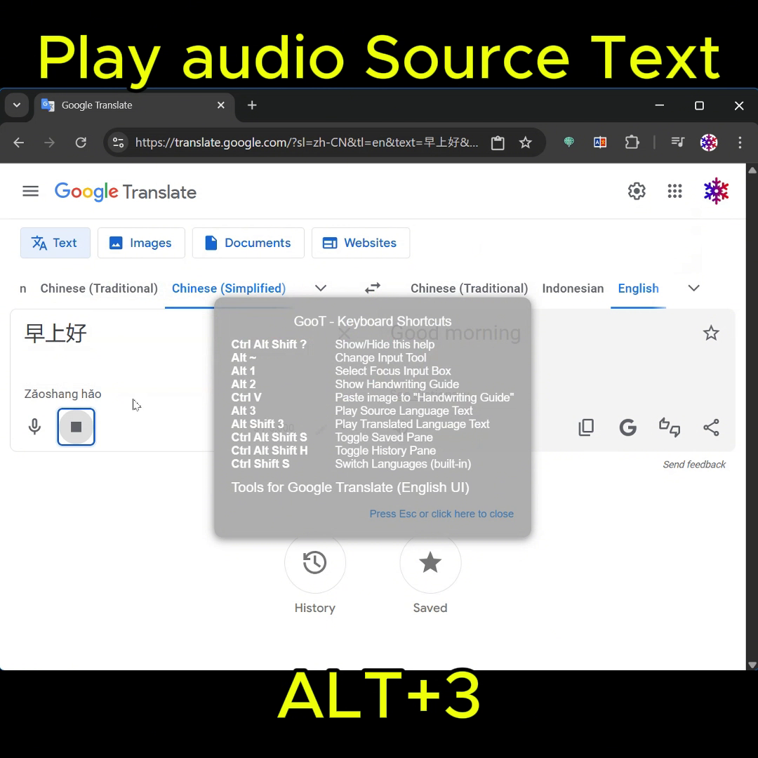 Play Audio Source Text